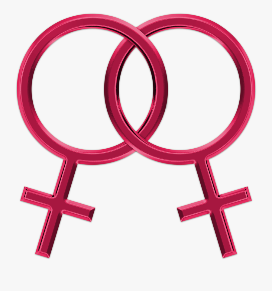 Support Of Same-sex Marriage & Adoption - Lesbian Sign, Transparent Clipart