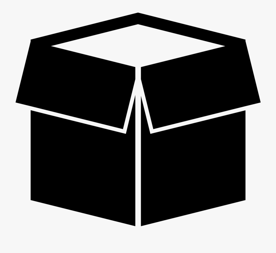 Black Box Icon, Transparent Clipart
