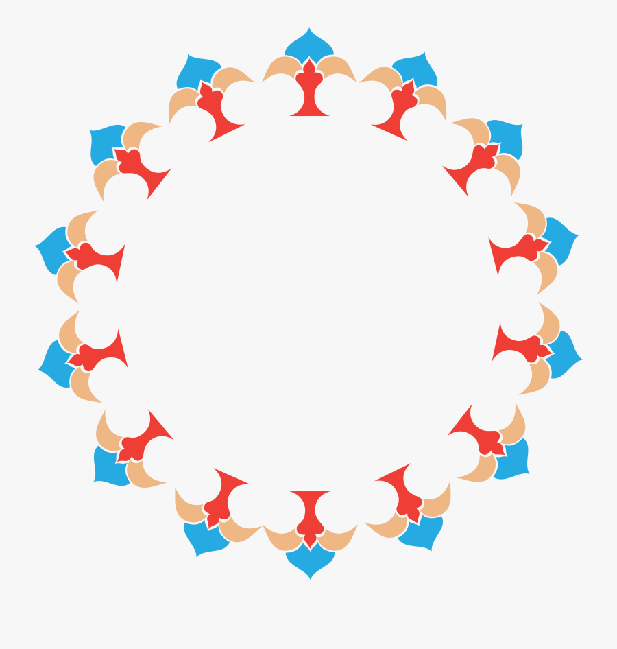 Circle Rangoli Design Png, Transparent Clipart