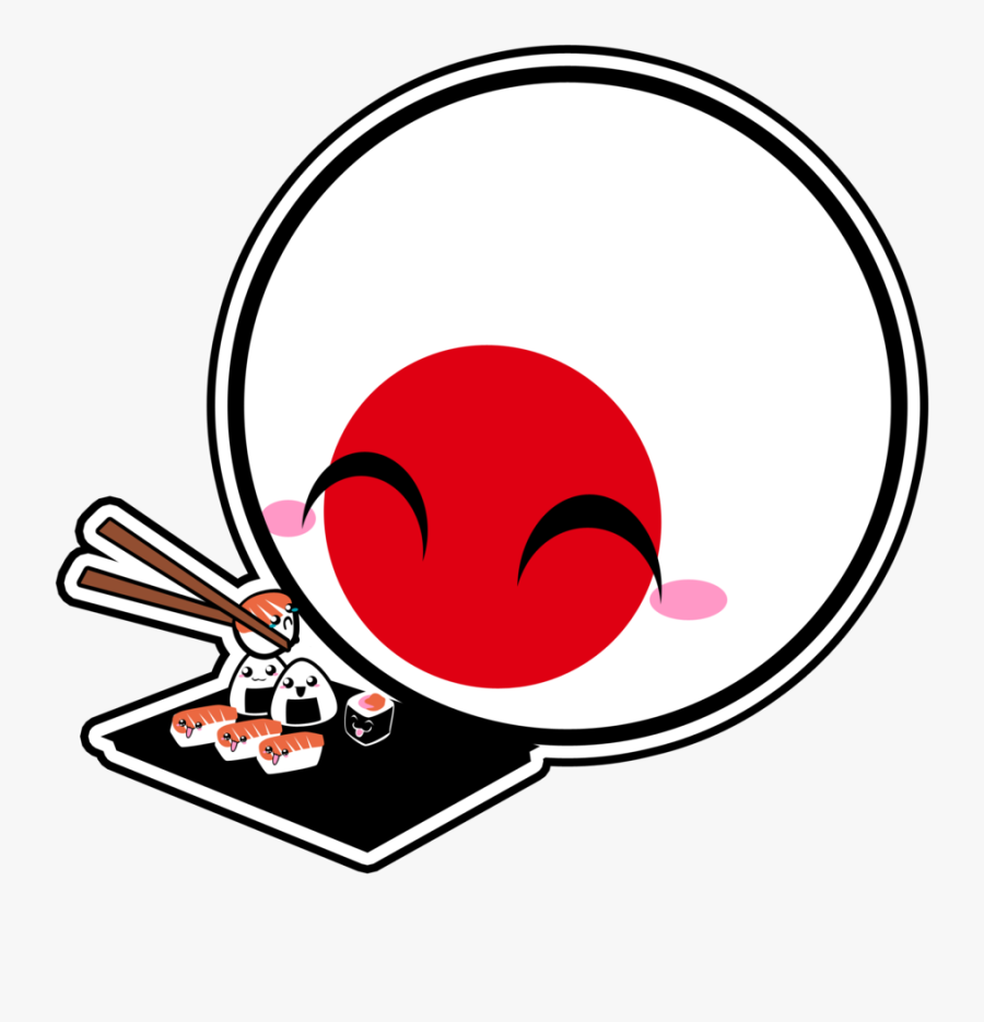 Onion, Sushi, Balls, Countries, Otaku, Board, Bulb, - Japan Countryball, Transparent Clipart