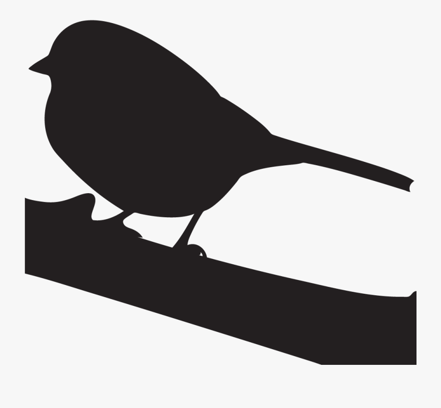 Transparent Swamp Clipart - Golden Crowned Sparrow Silhouette, Transparent Clipart