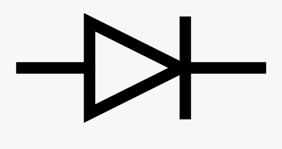 Iec Diode Symbol Svg Vector File, Vector Clip Art Svg - Led Symbol, Transparent Clipart