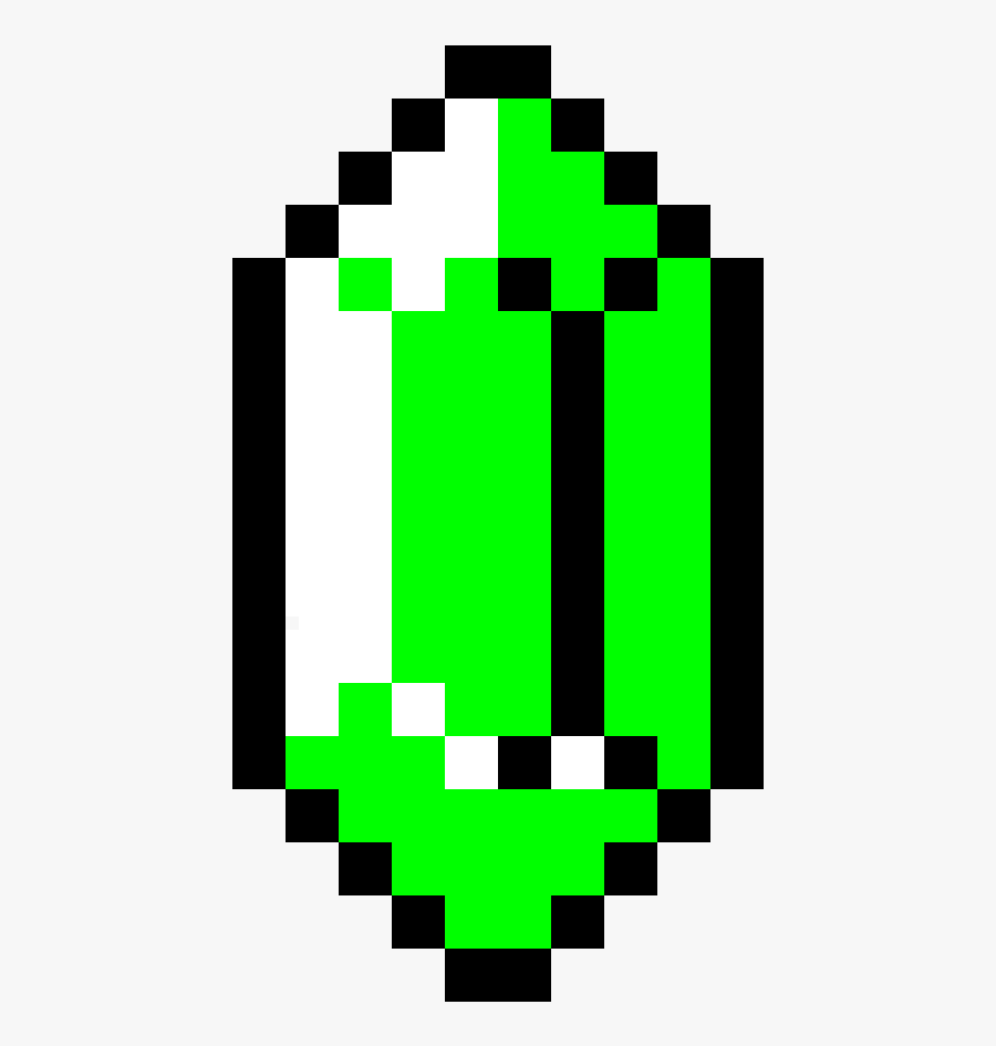 Rupee Zelda Png - 8 Bit Rupee Zelda, Transparent Clipart