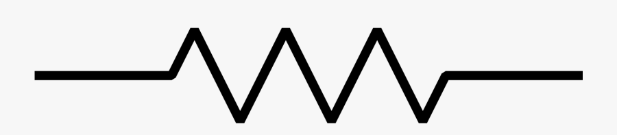 Clip Art Resistor Symbol Image - Symbol Of A Resistor, Transparent Clipart