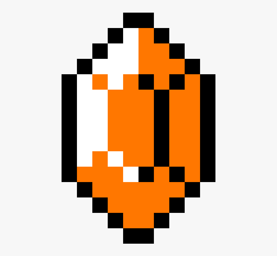 Zelda Rupee Pixel Art, Transparent Clipart