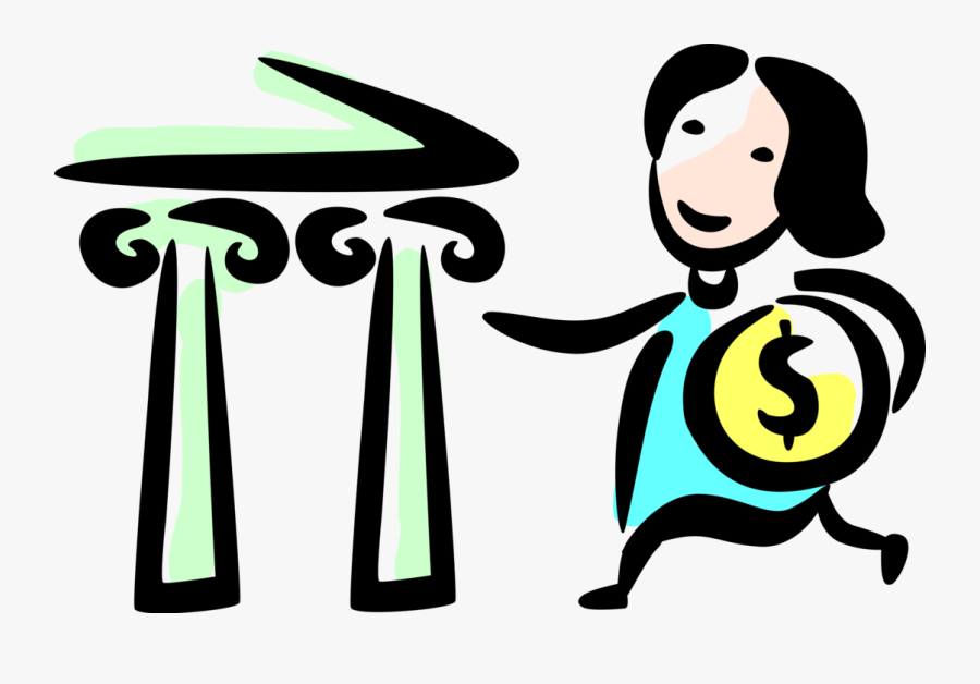 Bank Clipart Bank Deposit - Bank Deposit Transparent Background Clipart, Transparent Clipart