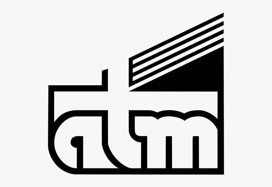 Black And White Atm Logo, Transparent Clipart