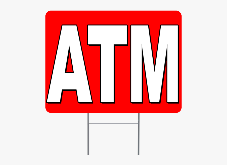 Atm Inch Sign With Display Options, Transparent Clipart