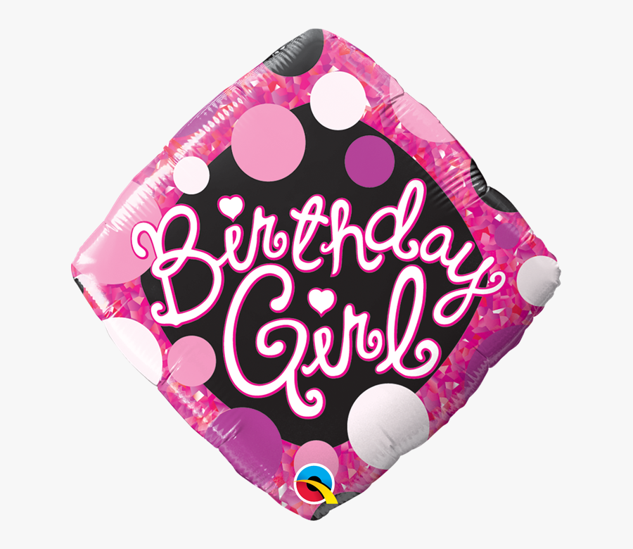 Happy Birthday Pink And Black Balloons, Transparent Clipart