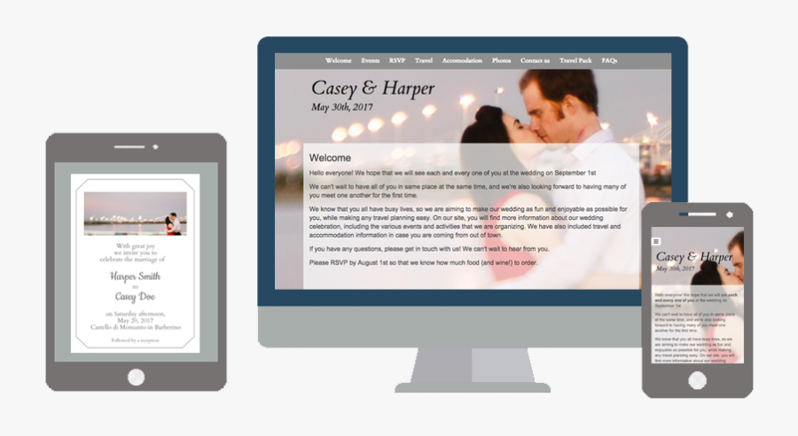 Wedding E Invite Pages, Transparent Clipart