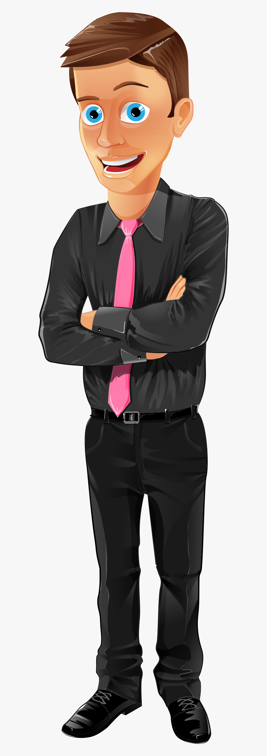 Office Assistant Vector Character - Office Man Character Png, Transparent Clipart