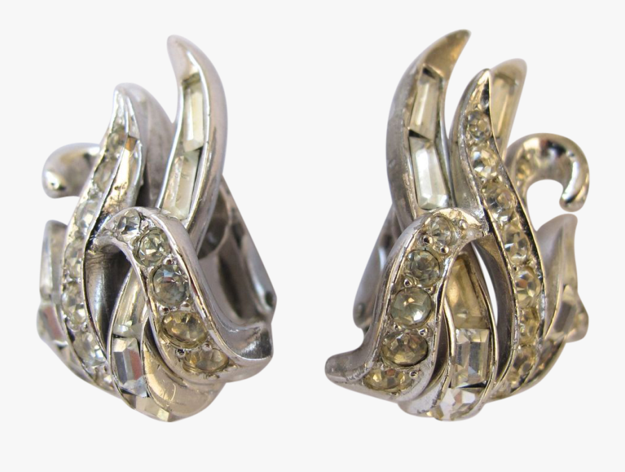 Image Transparent Library Boucher Clear Rhinestone - Earrings, Transparent Clipart