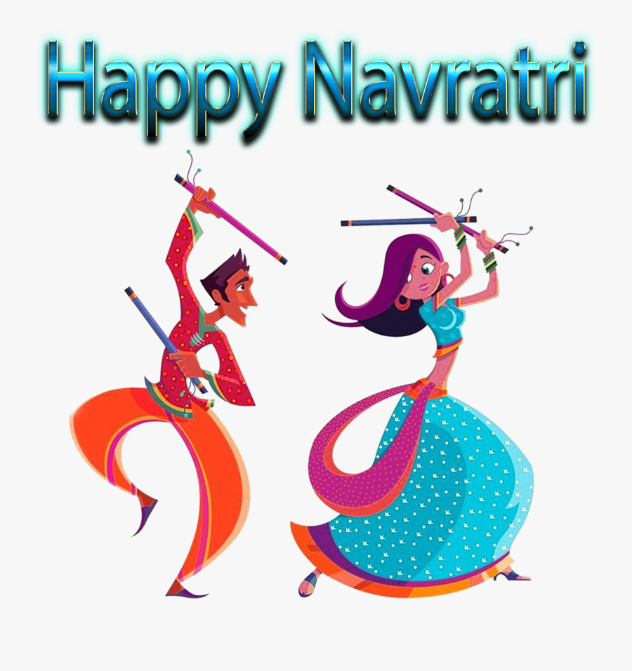 Navratri Dance Clipart Png , Png Download - Happy New Year Png 2019, Transparent Clipart