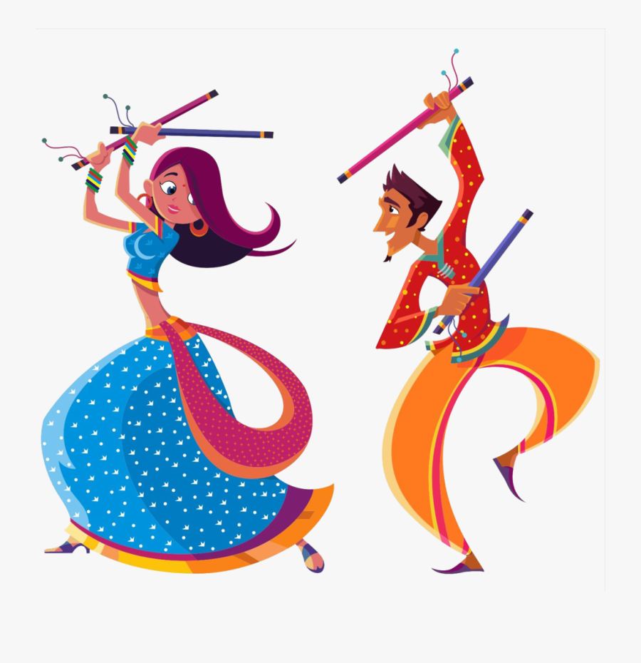 #india #indianfestival #navratri #durga #maadugra #navratra - Dandiya Raas, Transparent Clipart