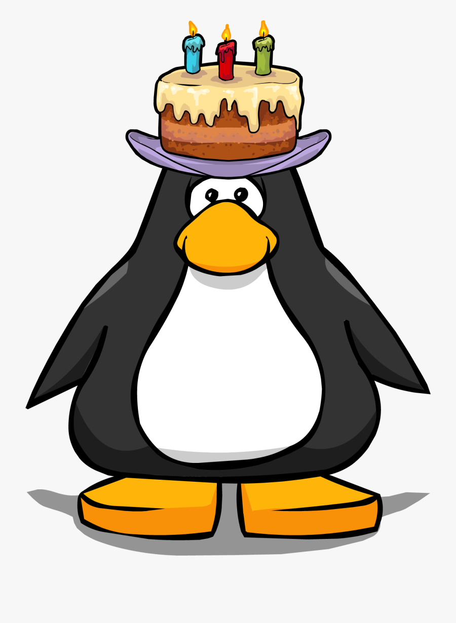 Image - Penguin With Birthday Hat, Transparent Clipart