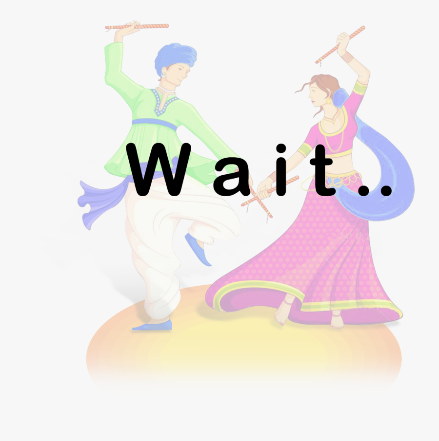 Dancing Indian Couple Cartoon, Transparent Clipart