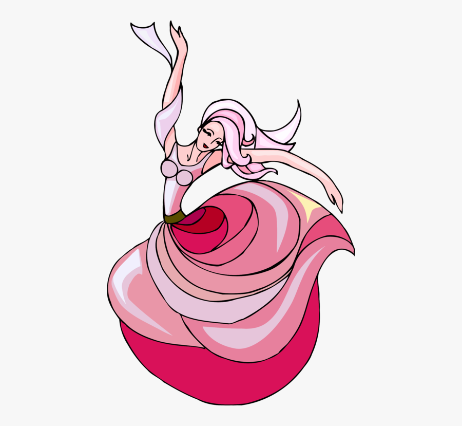 Girl Clourfull - Dancinggirl Drawing, Transparent Clipart