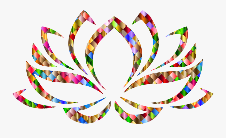 Symmetry,text,graphic Design - Lotus Flower Buddhist Symbols, Transparent Clipart