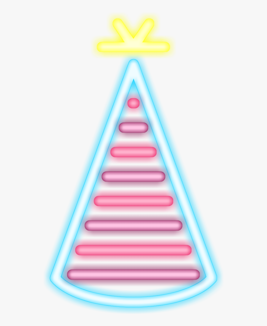 ɴᴇᴏɴ ʙɪʀᴛʜᴅᴀʏ ʜᴀᴛ - Triangle, Transparent Clipart