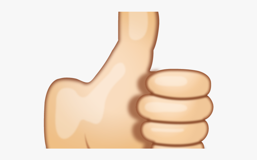 Cartoon Thumbs Up Transparent Background, Transparent Clipart