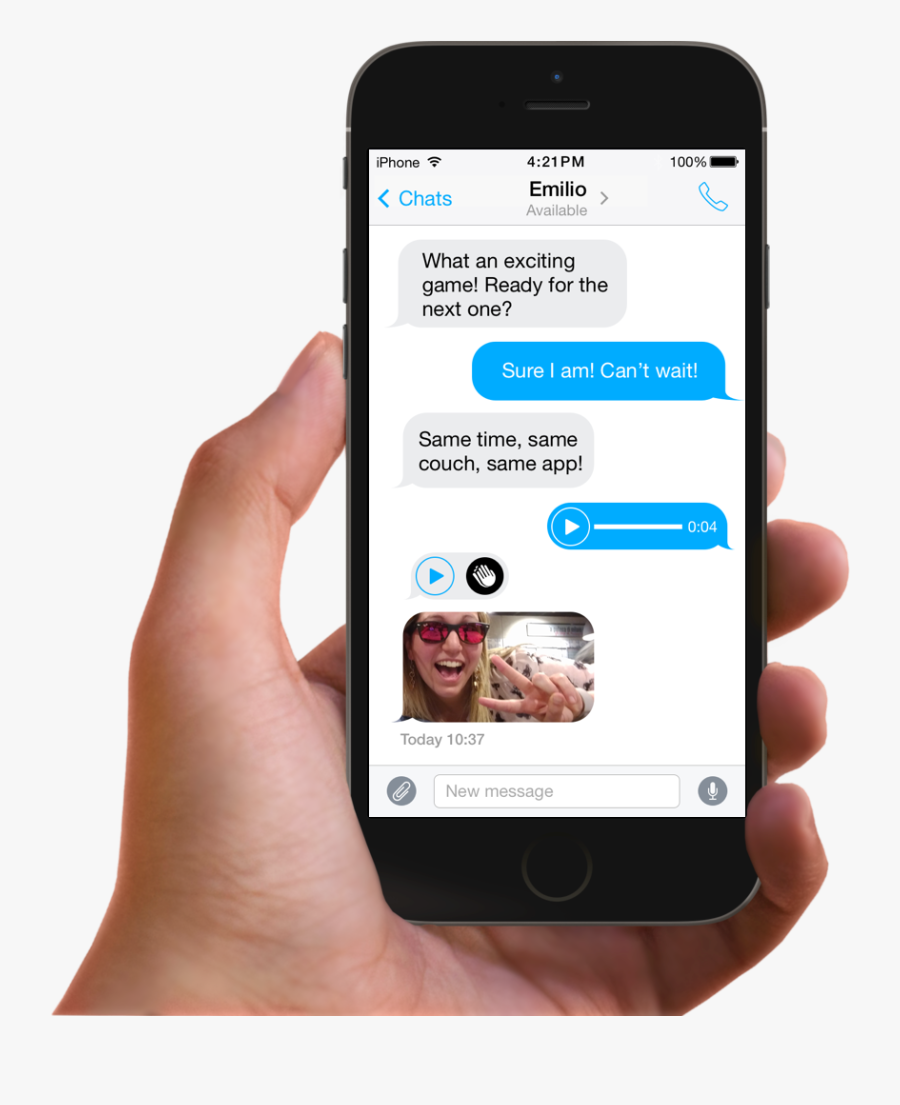 Send Text And Voice Messages, Photos And Stadium Sounds - Invite Friends On Mobile App, Transparent Clipart