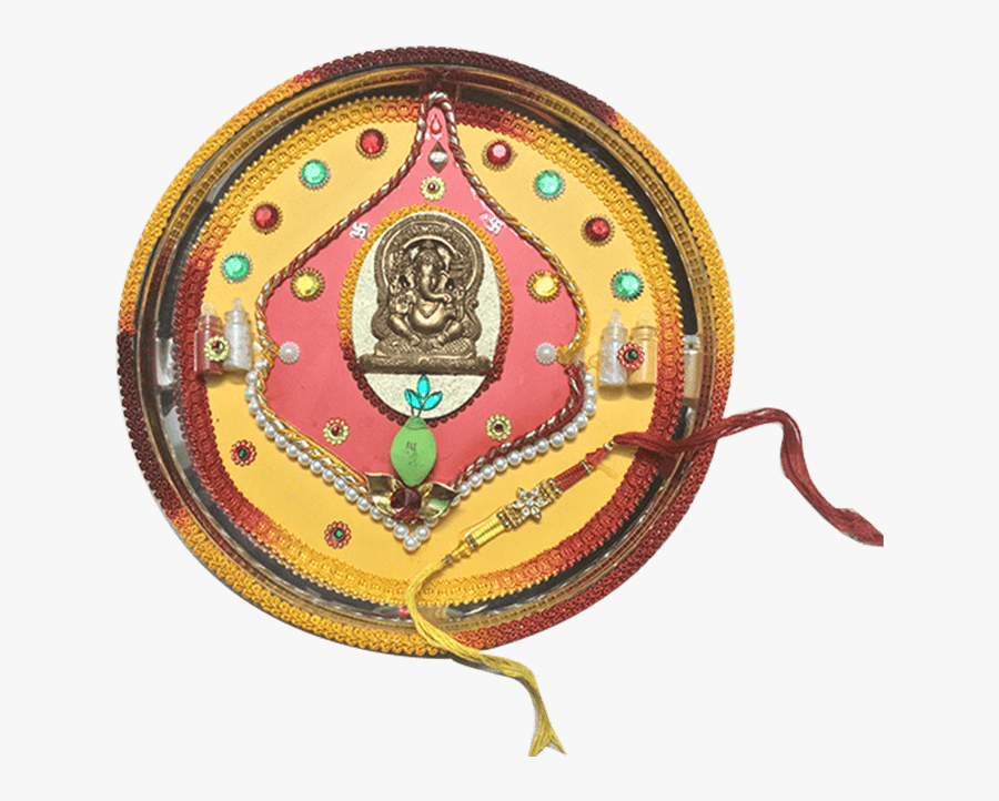 Raksha Bandhan Plate Png, Transparent Clipart