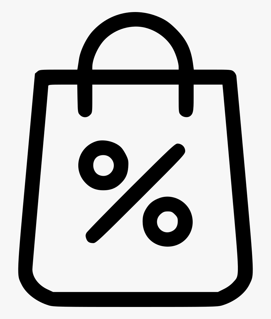 Shopping Bag Shop Discount Percent Sale Comments - Discount Bag Icon Png, Transparent Clipart
