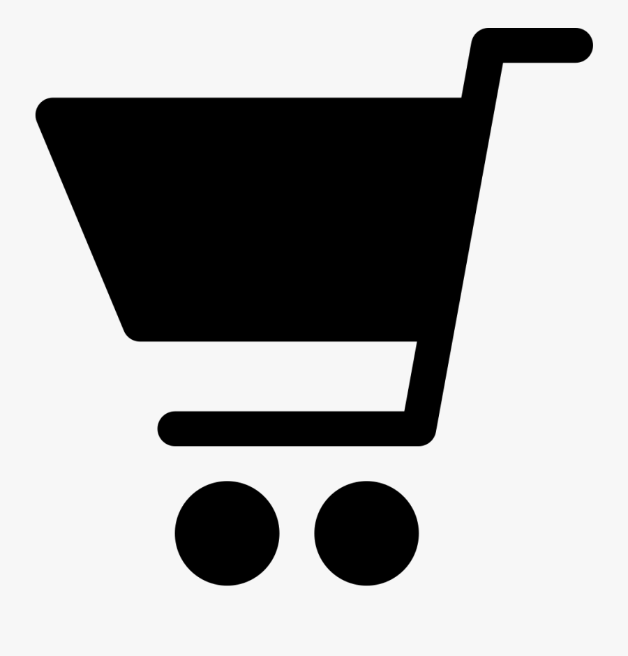 Black Shopping Cart - Icon Shopping Cart Vector, Transparent Clipart