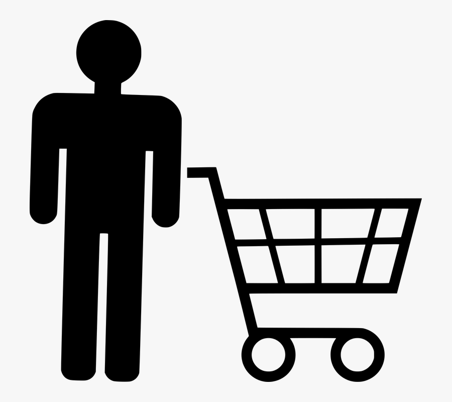 Icon, Shopping, People, Consumer, Customer, Shopper - Woman Silhouette Shopping Logo, Transparent Clipart