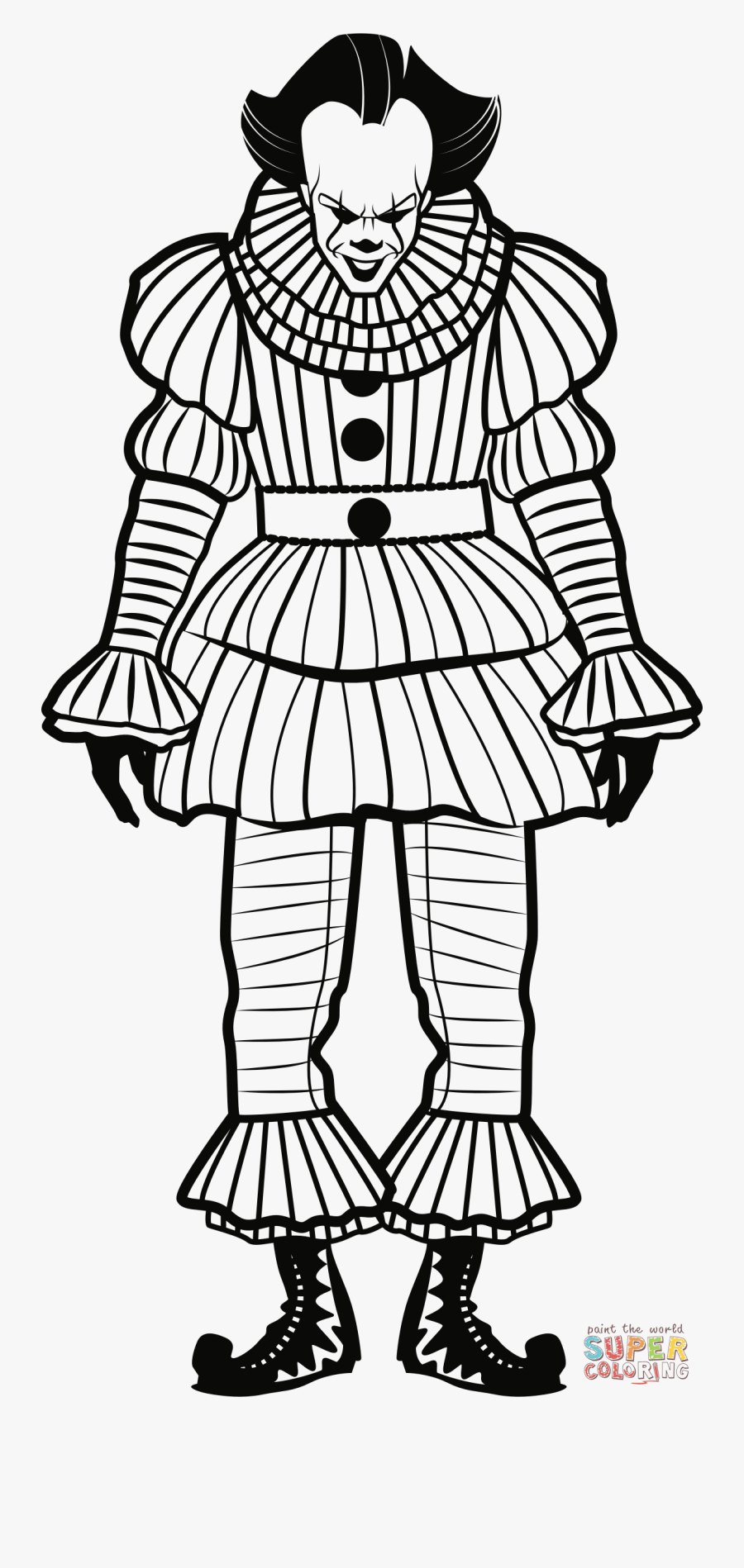Clown Clip Art Black And White, Transparent Clipart