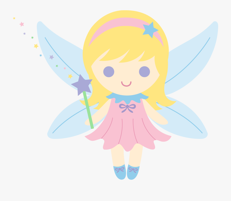 Little Fairy With Blonde Hair Clipart, Transparent Clipart