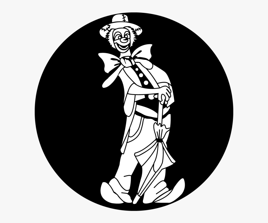 Clown Clip Art Black And White, Transparent Clipart
