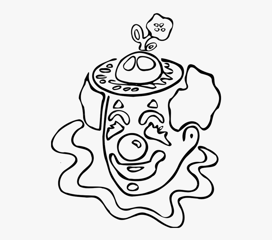 Clown, Coloring, Ambiguous, Carnival, Circus, Transparent Clipart