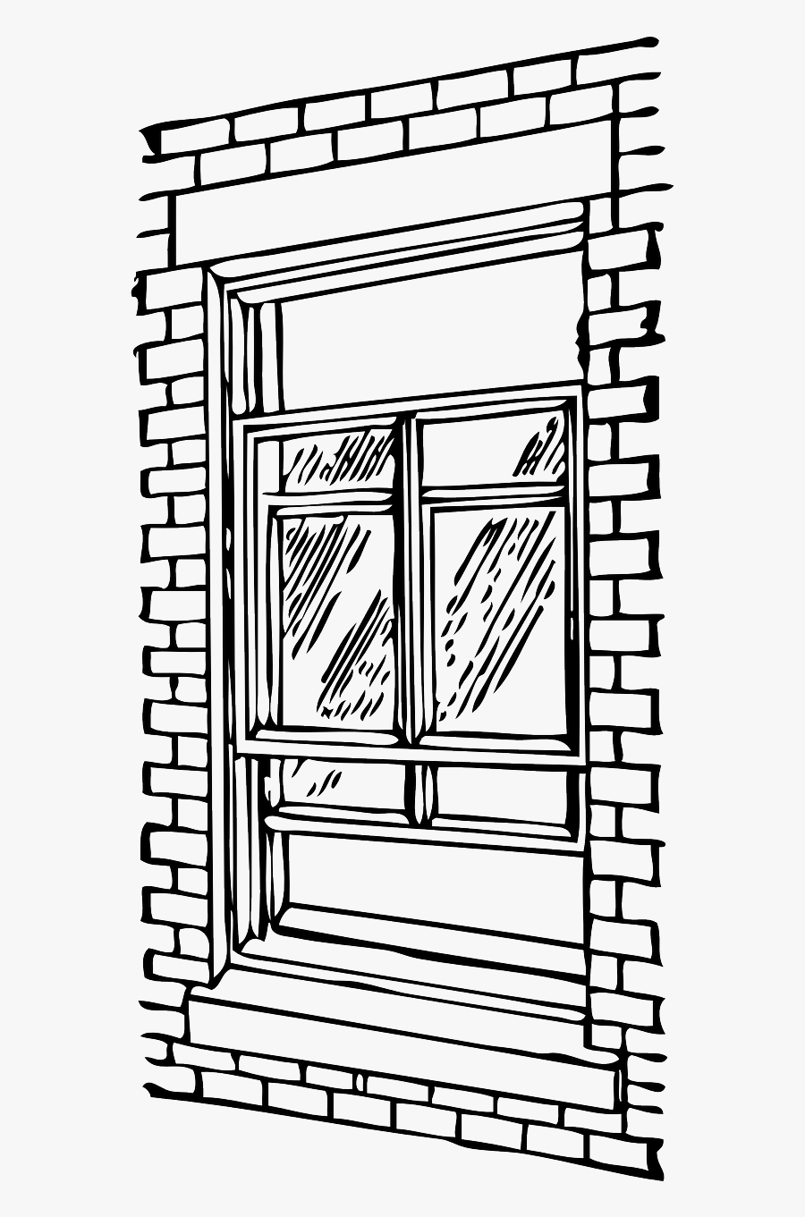 Brick Clip Art Black And White, Transparent Clipart