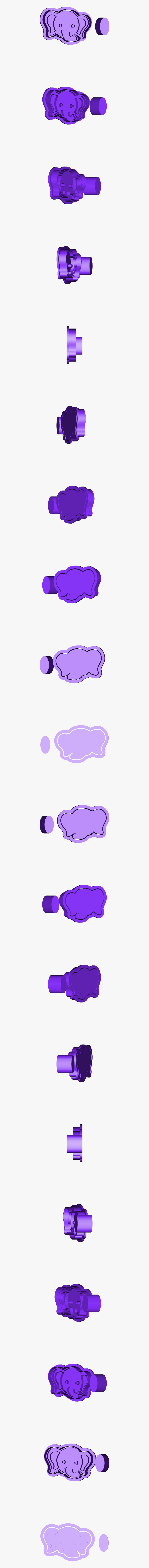 Elephant Face Clip Art, Transparent Clipart