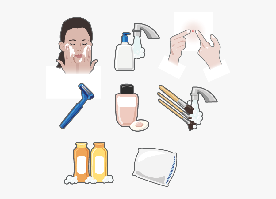To Wash Your Face Clip Art, Transparent Clipart