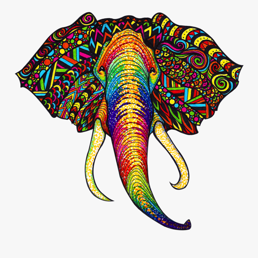 Elephant Clip Art Tribal, Transparent Clipart