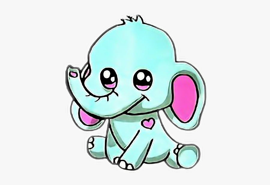 #kawaii #elephant, Transparent Clipart