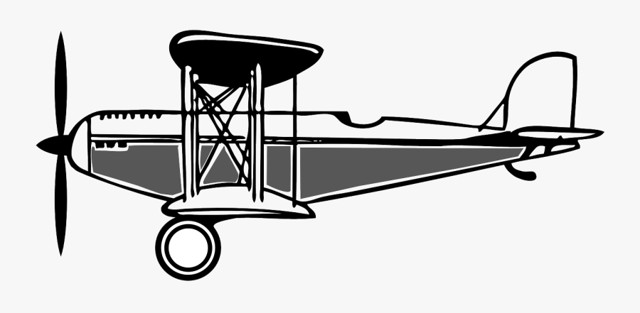 Biplane Old Propeller Free Picture, Transparent Clipart