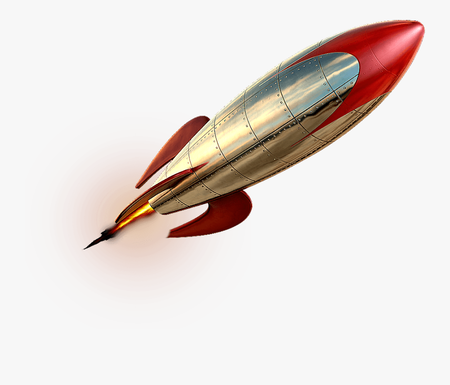 Rocket Vintage Drawing Clip Arts - Imagenes Viajo Sin Ver, Transparent Clipart