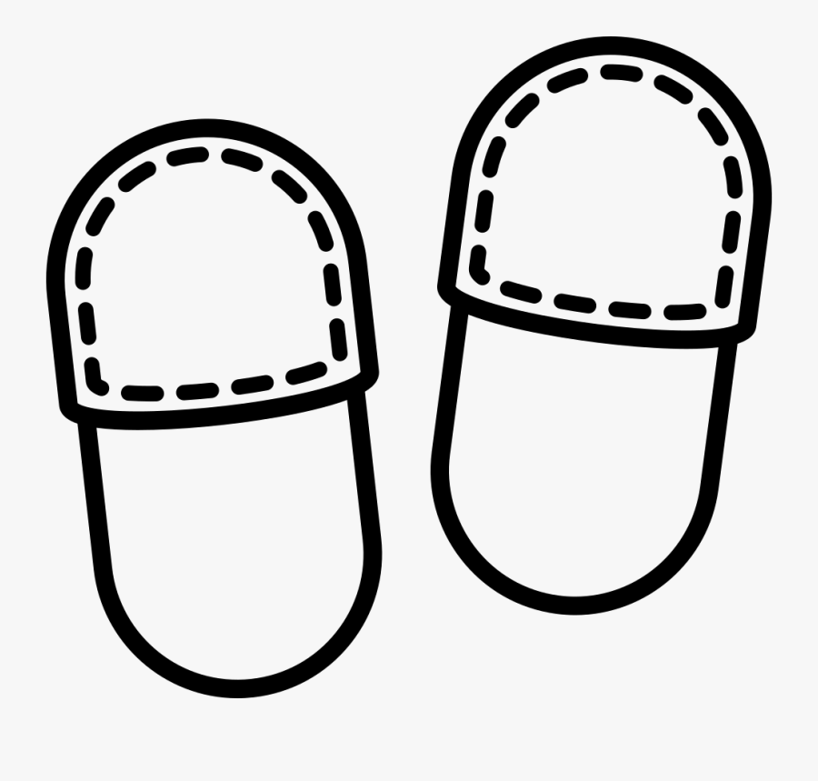 Pair Of Shoes Outline - Cartoon Simple Love, Transparent Clipart