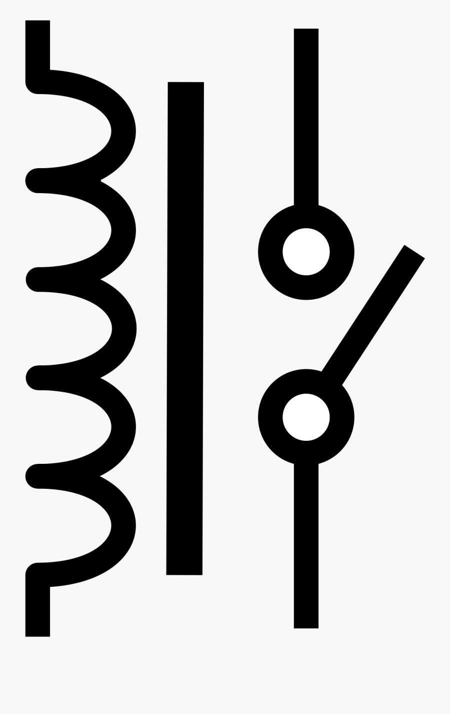 Transparent Circuit Clipart - Symbol Of A Relay, Transparent Clipart