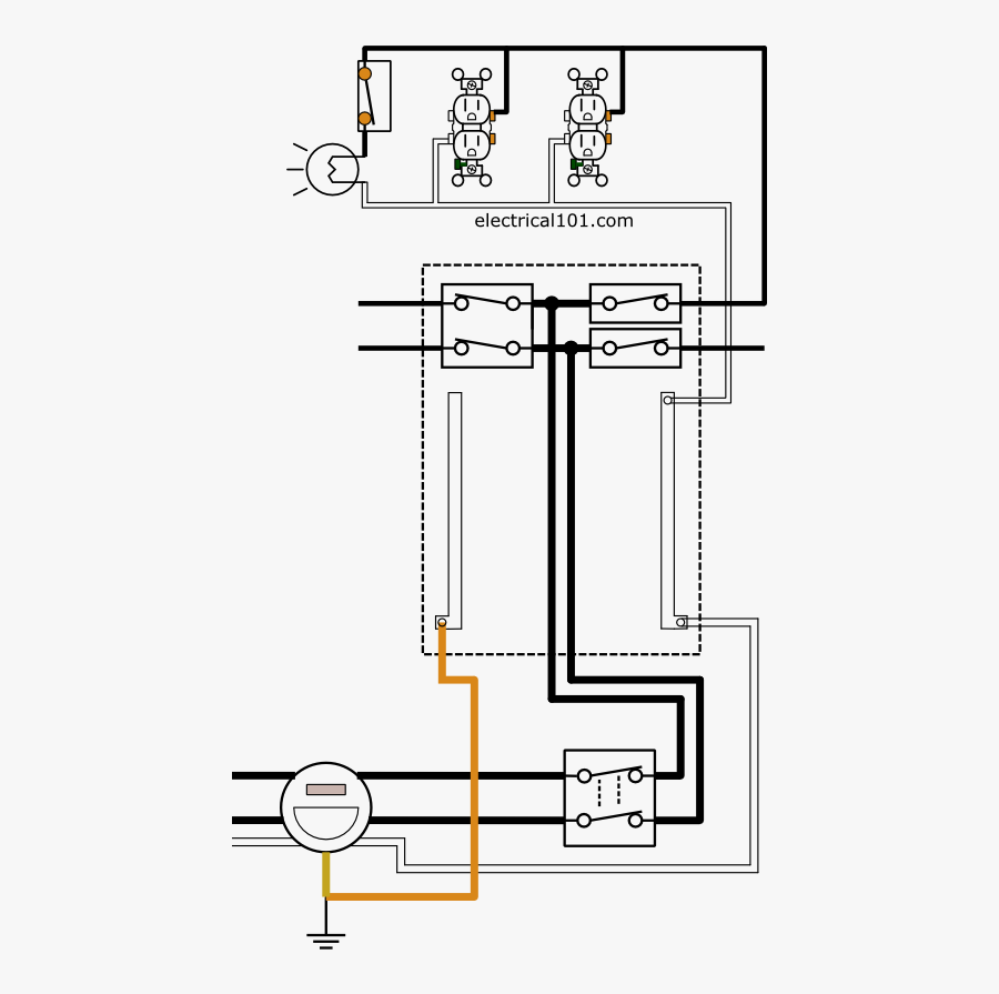 Circuits Panel And Wiring Diagram - Electrical Circuits, Transparent Clipart