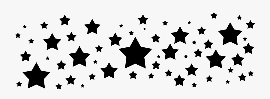 Black White Stars Clipart Transparent, Transparent Clipart