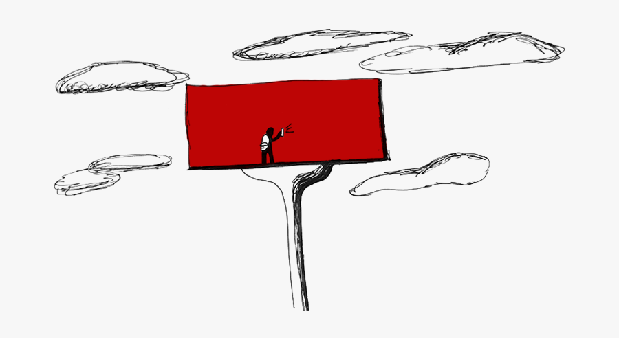 Scaling A Billboard With Spray Paint Cans - Cartoon, Transparent Clipart