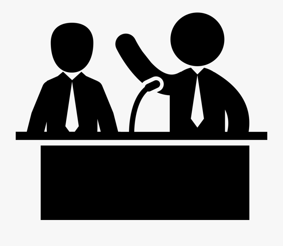 Man Presenting A Partner - Public Speaking Clipart, Transparent Clipart