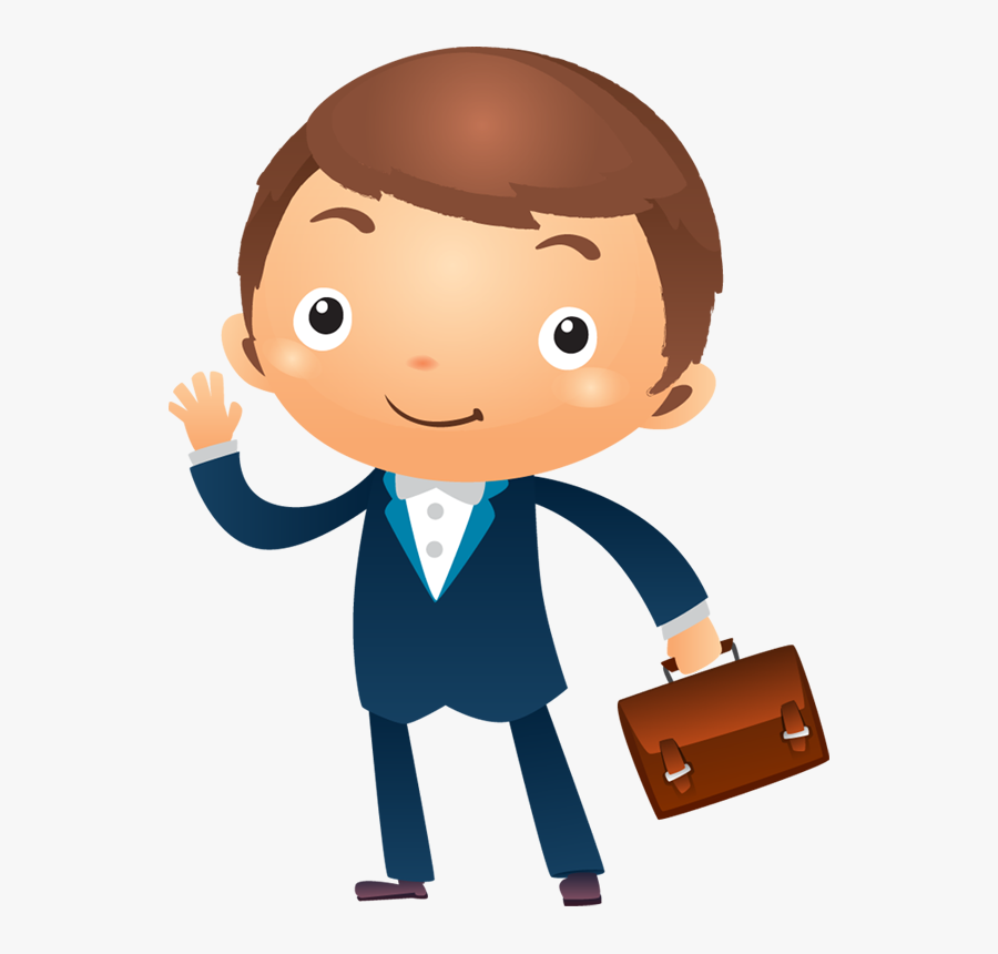 Businessman Clipart Business Appearance - Thinking Person Cartoon Png, Transparent Clipart