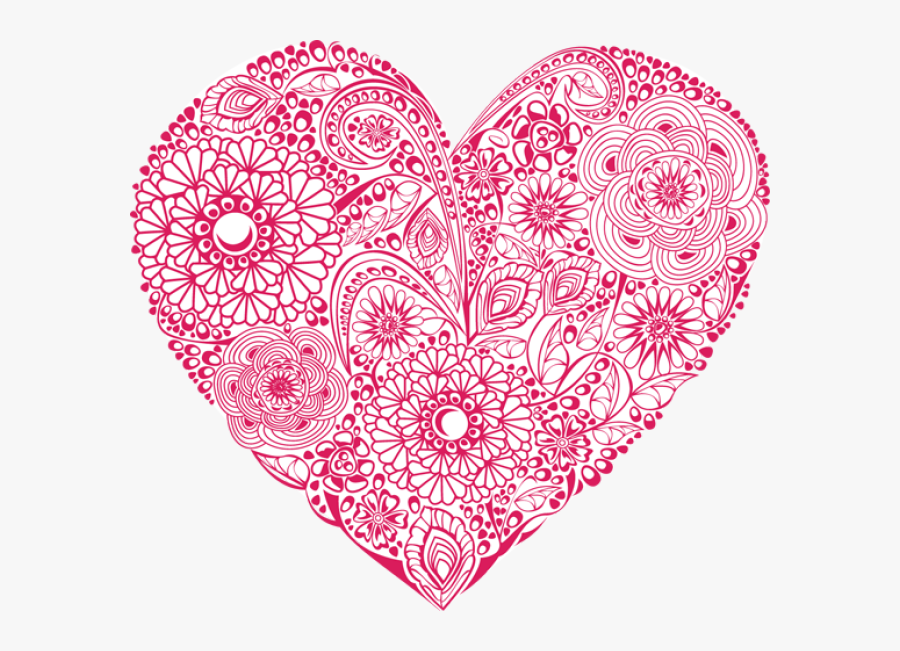 Pretty Heart Clipart - Fancy Valentines Day Hearts, Transparent Clipart