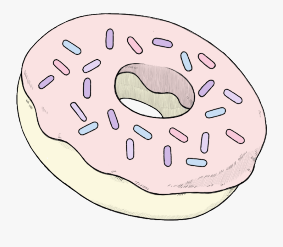 #donut #teatime #heart #love #sweet #dreamy #fancy - Sour Cream, Transparent Clipart