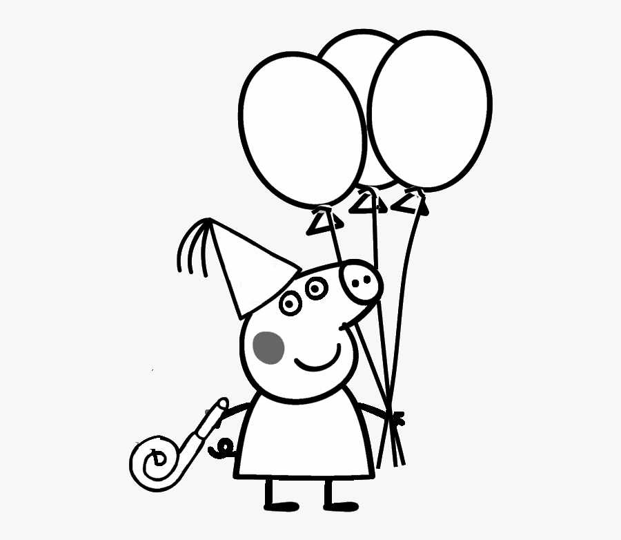 Desenhos Da Peppa Pig Para Colorir E Se Divertir - Peppa Pig Colouring Pages, Transparent Clipart